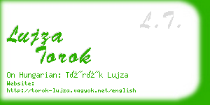 lujza torok business card